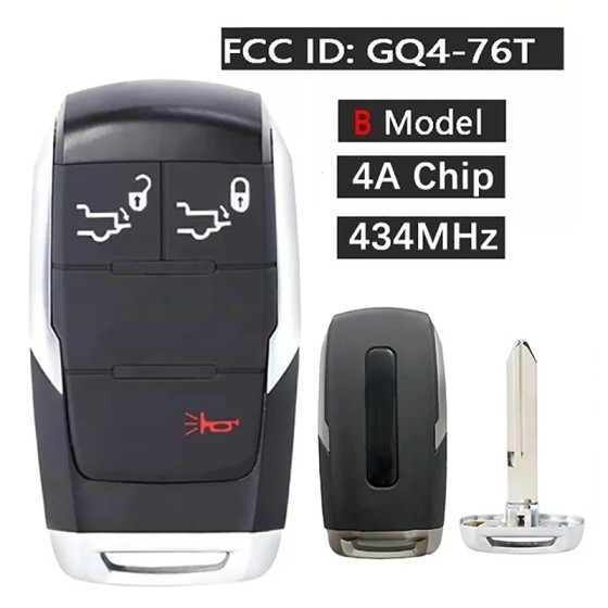 2019-2021 Dodge Ram Pickup 2500 / 3-Button Smart Key / PN: 68381171AB / GQ4-76T (AFTERMARKET)